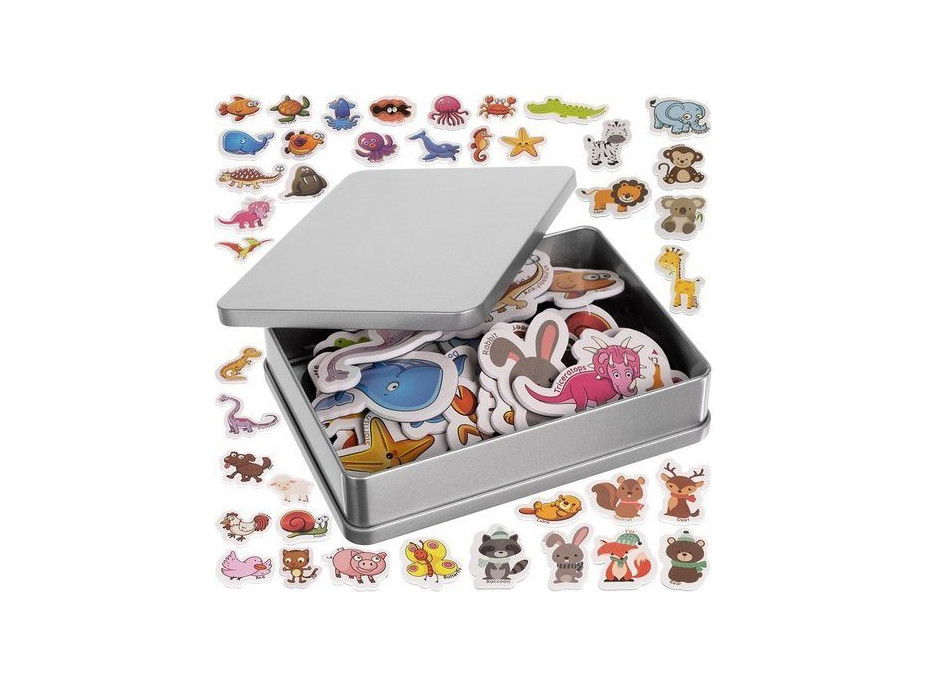 Magnety na ledničku - zvířátka 42 ks