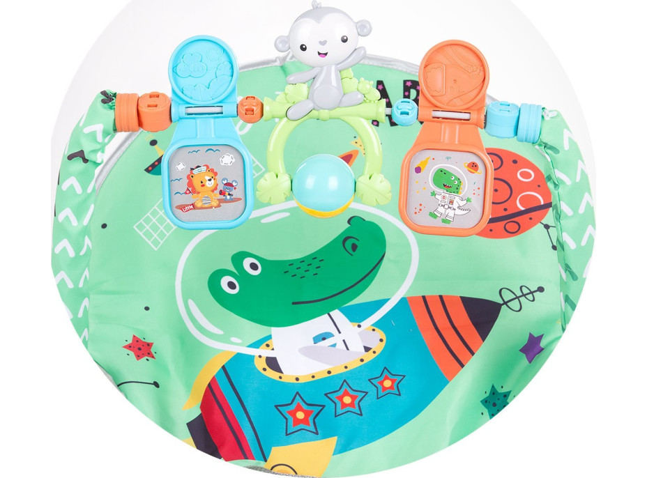 CHIPOLINO Kojenecké lehátko vibrující 2v1 Baby Spa Green