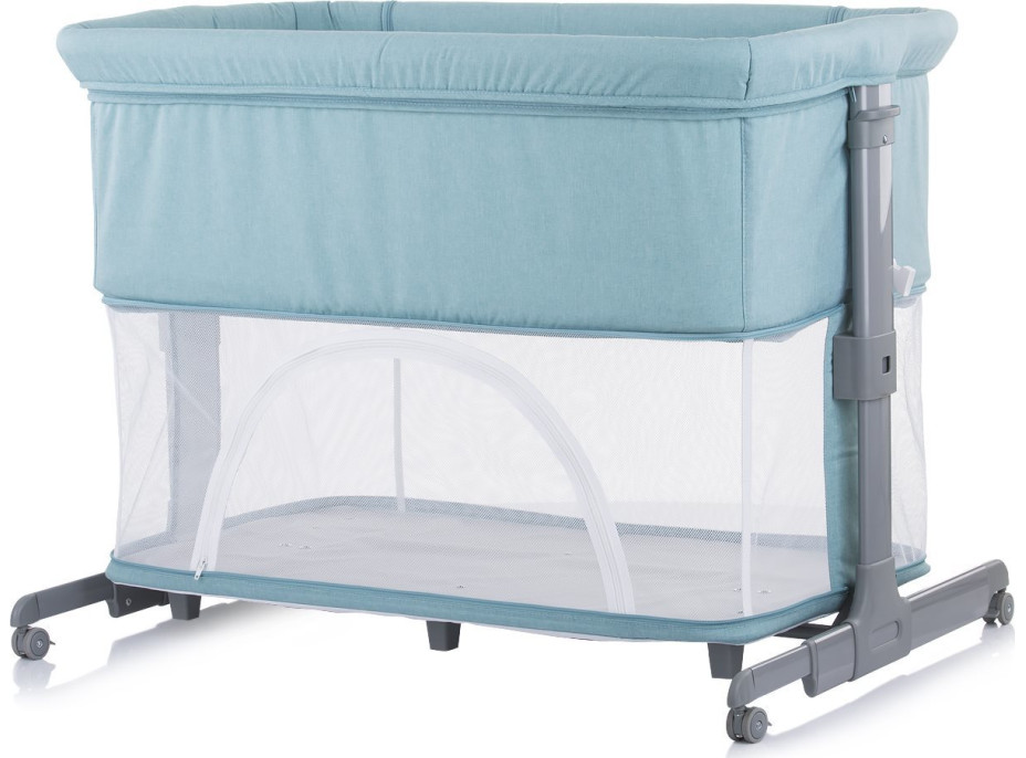 CHIPOLINO Postýlka Mommy 'n Me 2v1 Blue Mint