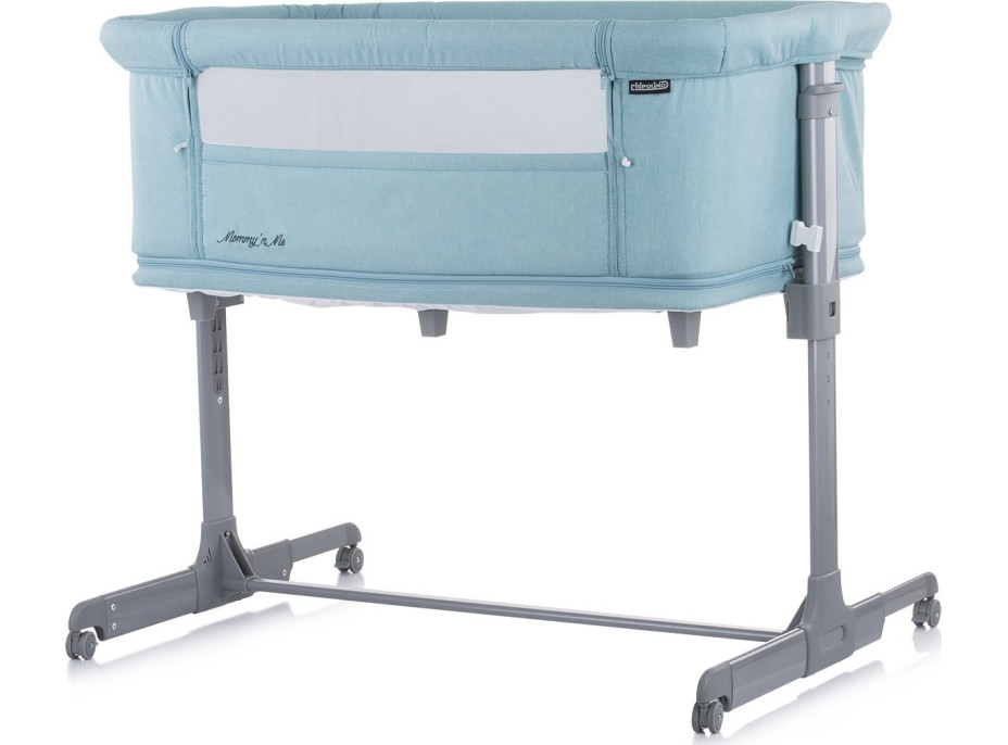 CHIPOLINO Postýlka Mommy 'n Me 2v1 Blue Mint