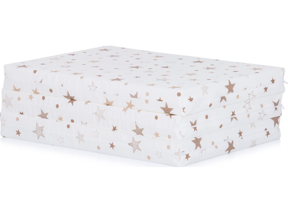CHIPOLINO Skládací matrace 120x60 cm White,beige stars