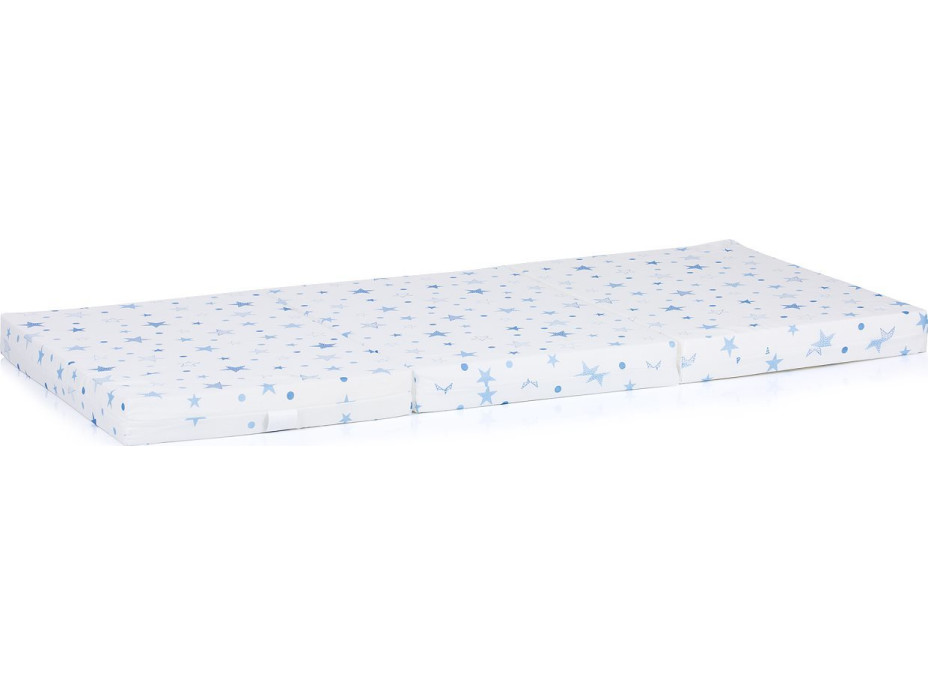 CHIPOLINO Skládací matrace 60 x 120 cm White,blue stars