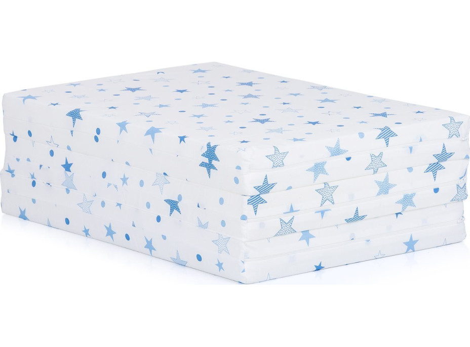 CHIPOLINO Skládací matrace 60 x 120 cm White,blue stars