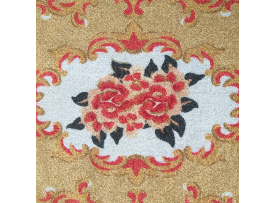 Kusový koberec Geris - hořčicový