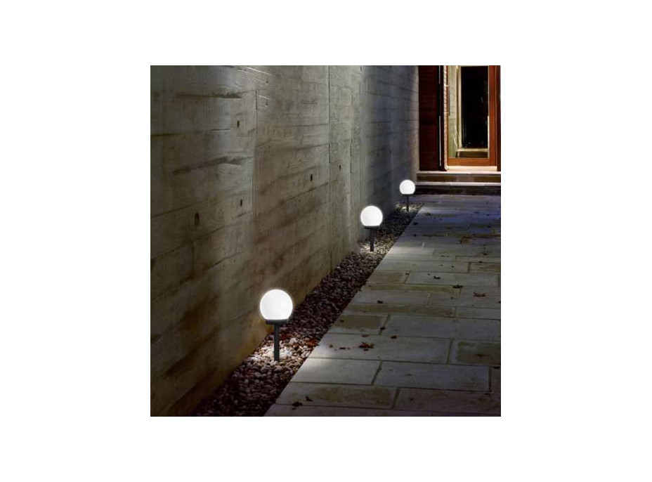 Solární zahradní lampa - koule, sada 6 ks