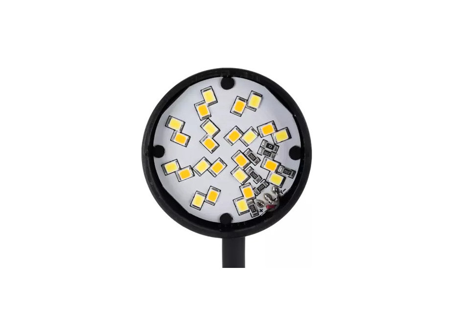 Černá stolní lampa s klipem
