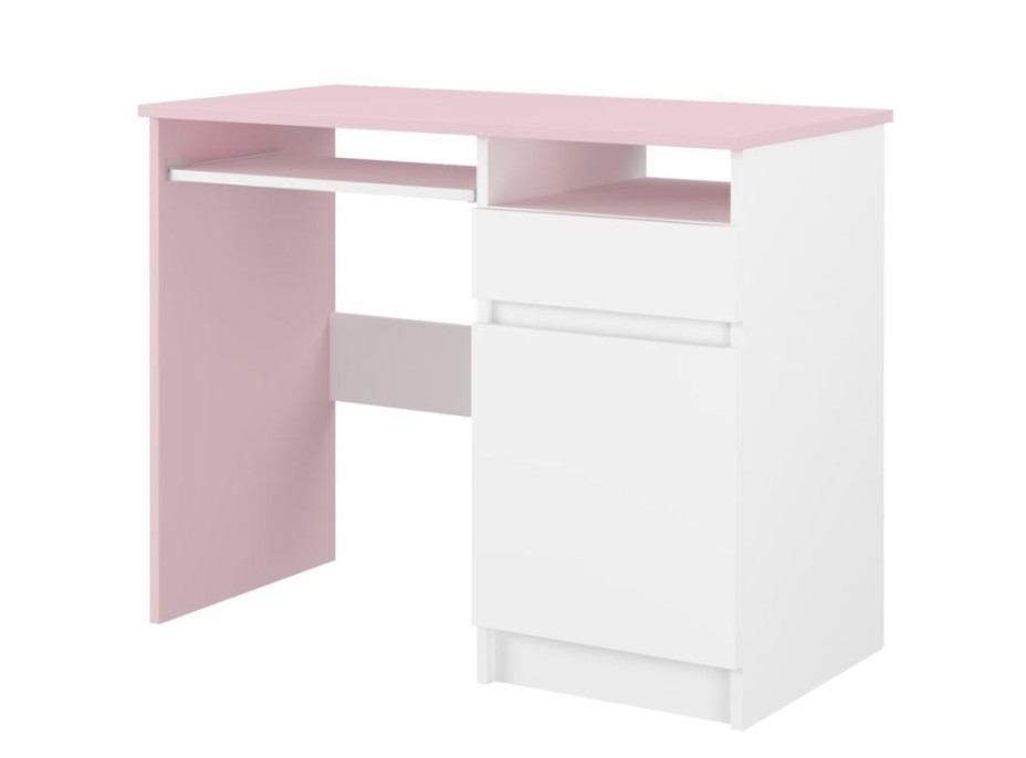 Dětský psací stůl N35 - BEZ MOTIVU - růžový