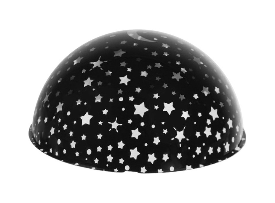 Modrá noční lampa s projektorem