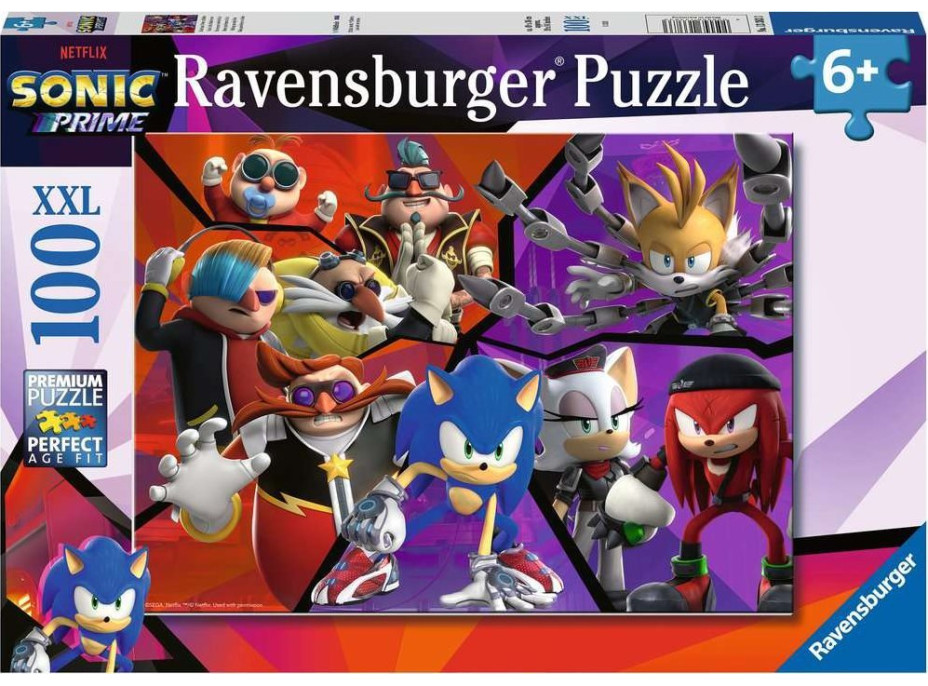 RAVENSBURGER Puzzle Sonic Prime XXL 100 dílků