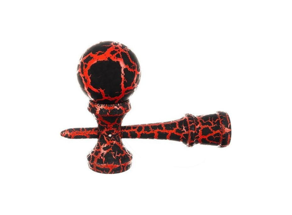 Kendama, tradiční arkádová japonská společenská hra - červená