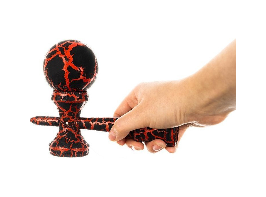 Kendama, tradiční arkádová japonská společenská hra - červená