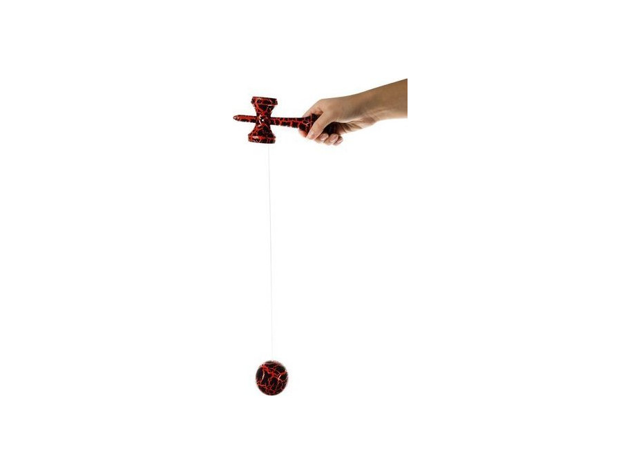 Kendama, tradiční arkádová japonská společenská hra - červená