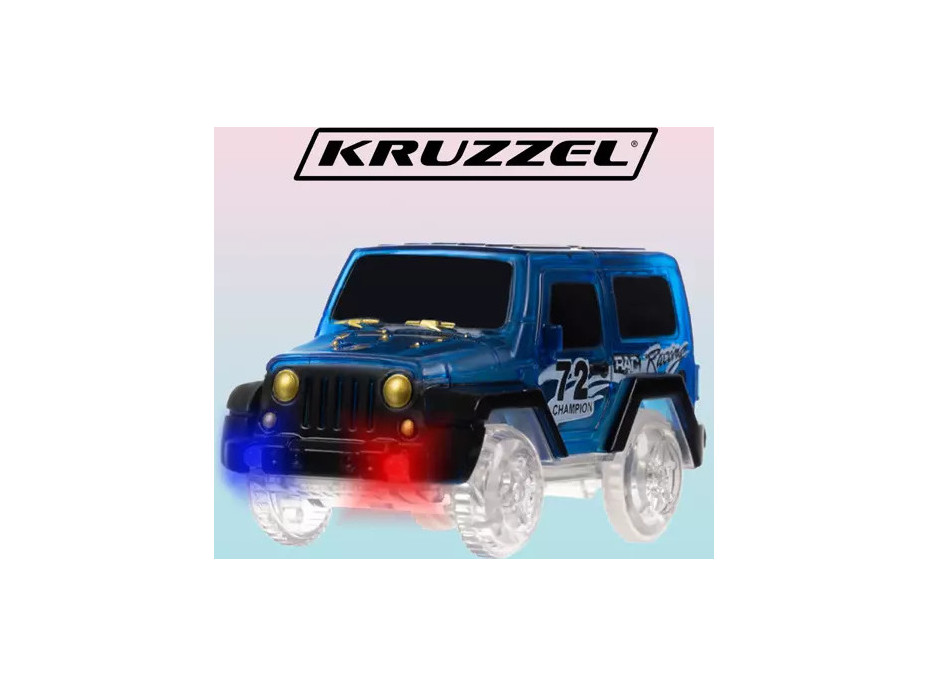 Svítící autíčko na autodráhu