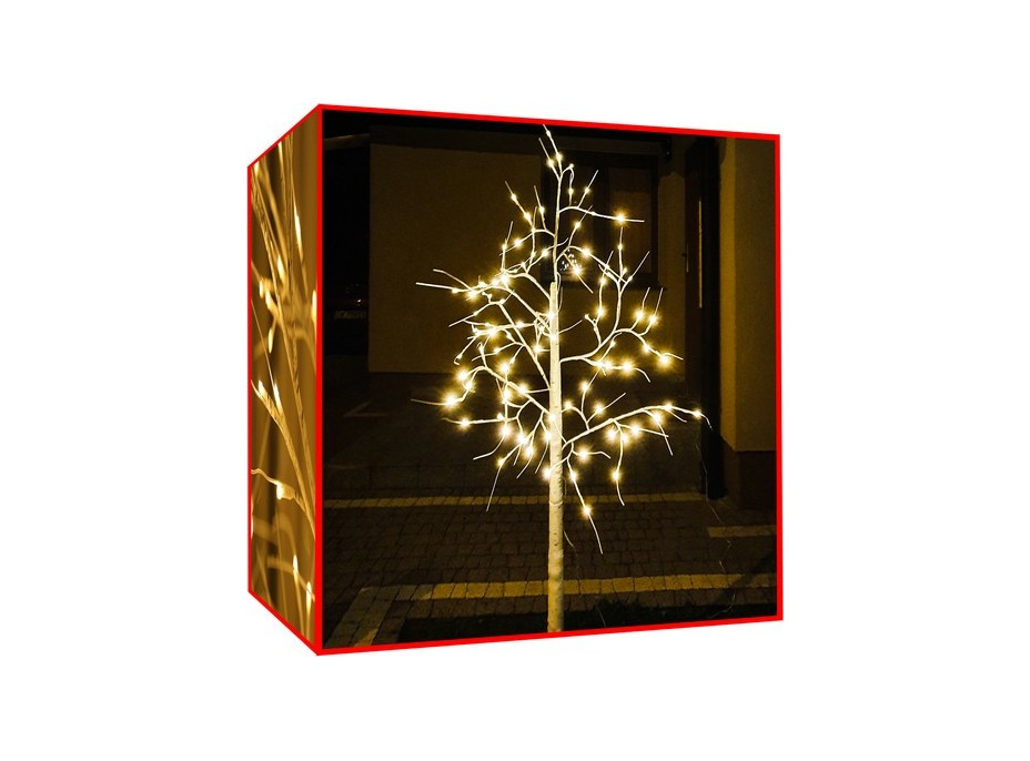 Dekorativní LED březový stromek 180 cm