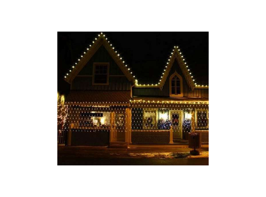 Světelná síť 160 LED - teplá bílá 31V