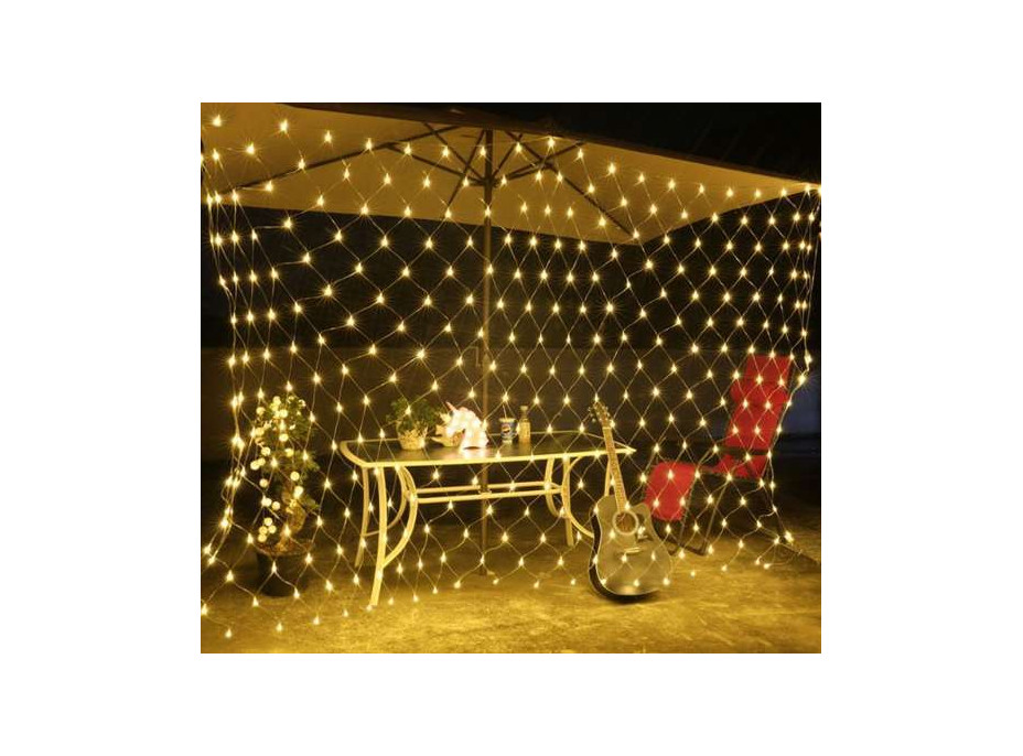 Světelná síť 160 LED - teplá bílá 31V