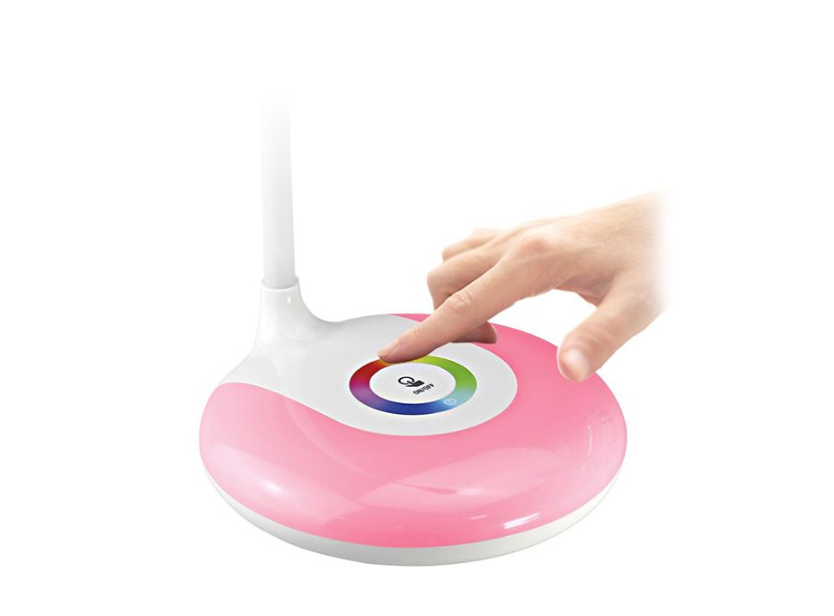 Stolní lampička DROP s podsvícením RGB - bílá
