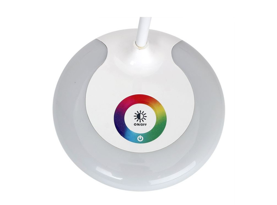 Stolní lampička DROP s podsvícením RGB - bílá