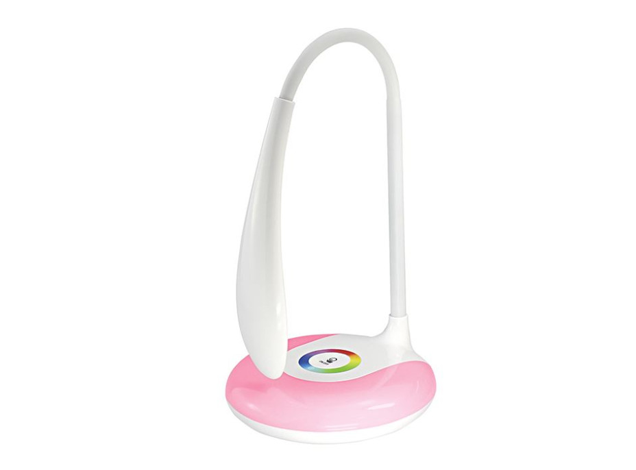 Stolní lampička DROP s podsvícením RGB - bílá