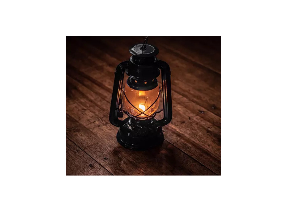 Černá olejová lampa 24cm