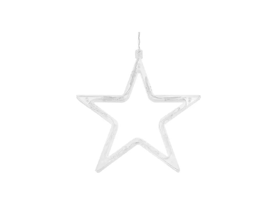 Světelný závěs s dálkovým ovladačem Hvězdy 138 LED USB - studená bílá