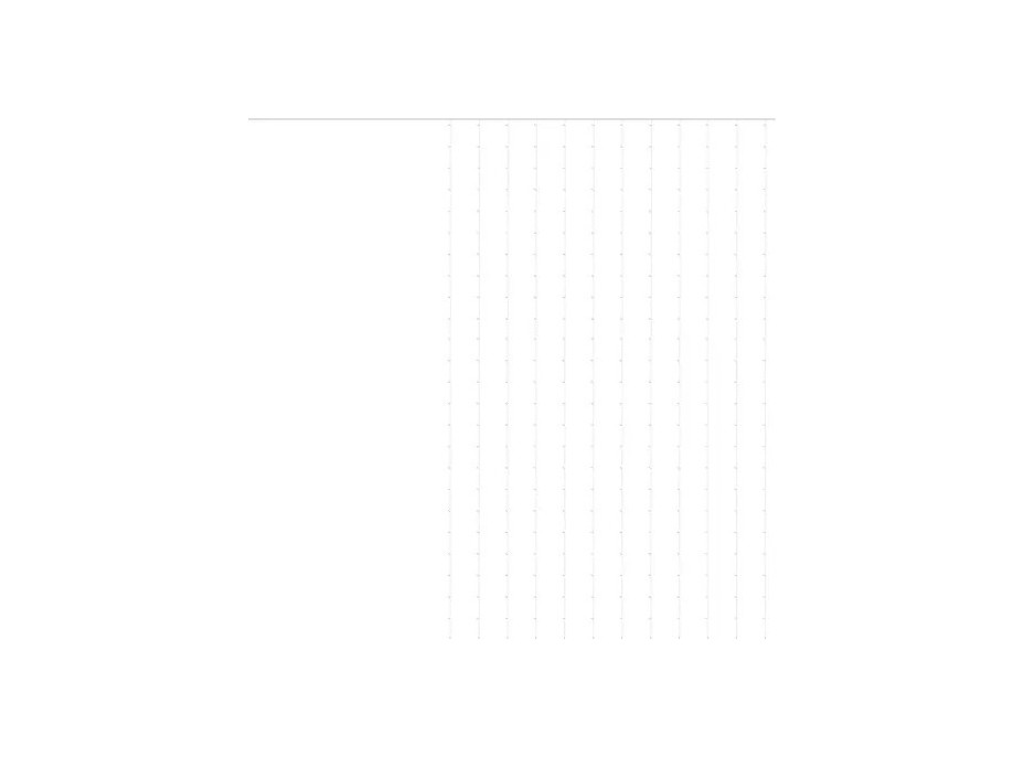 Světelný závěs s dálkovým ovladačem 300 LED USB - teplá bílá