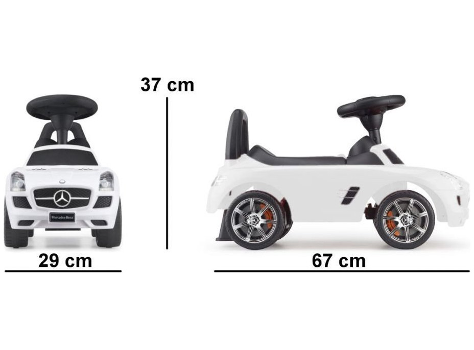 ECOTOYS Odrážedlo se zvuky Mercedes bílý