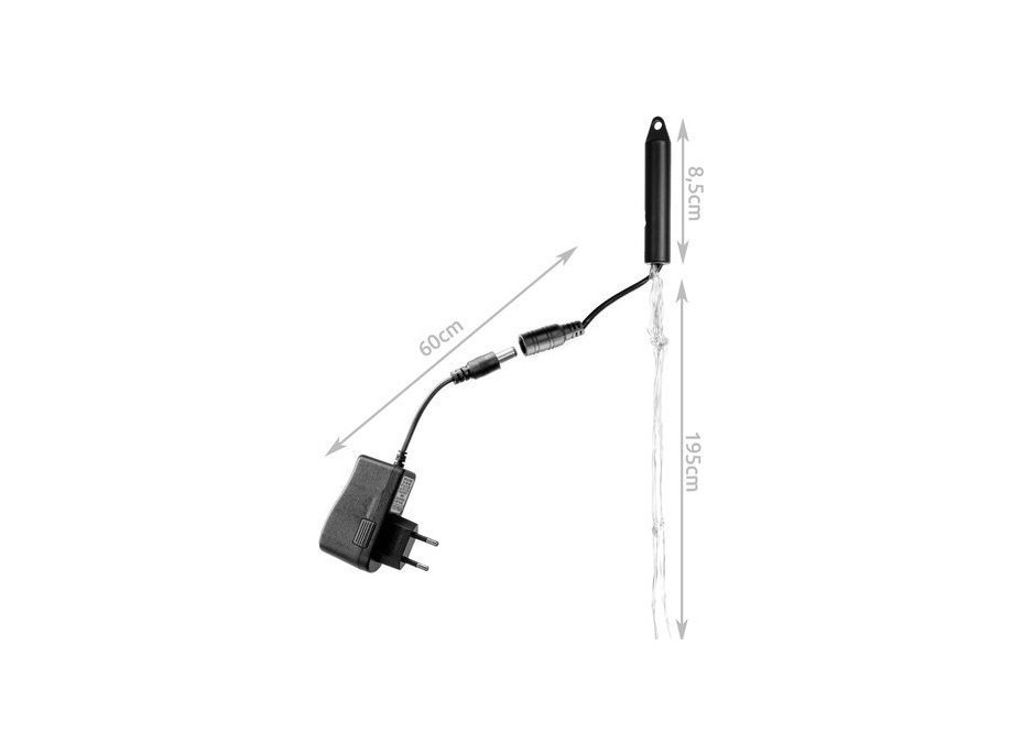 Vánoční osvětlení Andělské vlasy - 200 LED - vícebarevné 12V