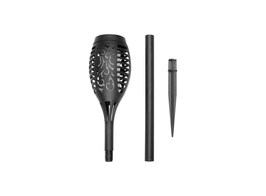 Zahradní solární pochodeň 12 LED, 3.7 V , 51 cm 4 ks