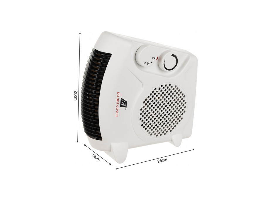 Teplovzdušný ventilátor 2000 W bílý