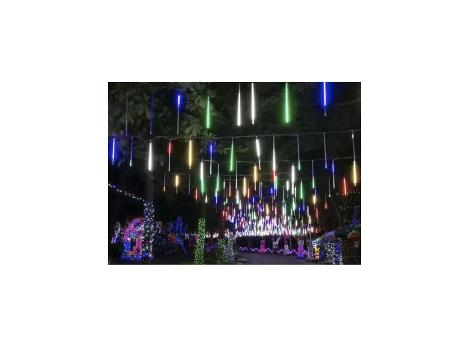 Světelná závěsná girlanda padající sníh - 36 LED 50 cm - vícebarevná