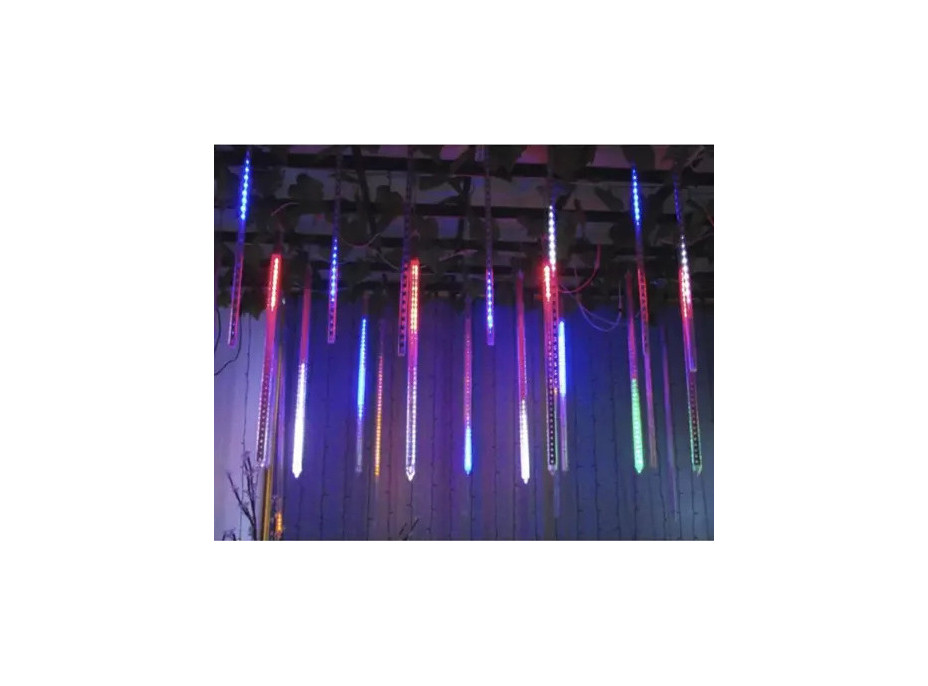 Světelná závěsná girlanda padající sníh - 36 LED 50 cm - vícebarevná