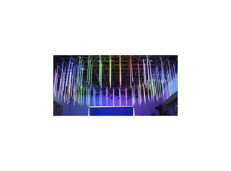 Světelná závěsná girlanda padající sníh - 36 LED 50 cm - vícebarevná