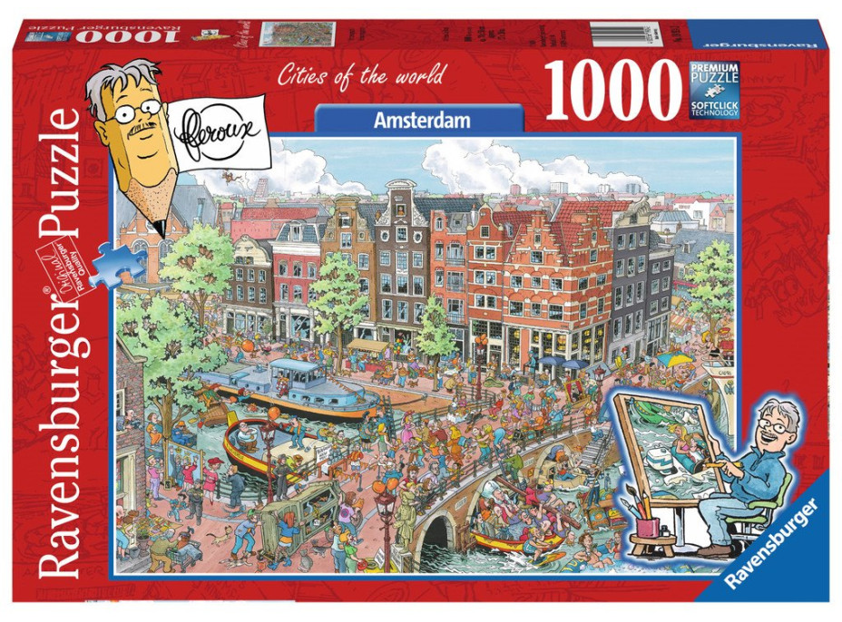 RAVENSBURGER Puzzle Města světa: Amsterdam 1000 dílků
