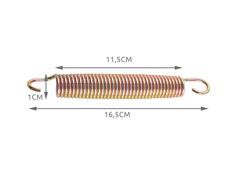 Náhradní pružiny na trampolínu 165 mm - 10 ks