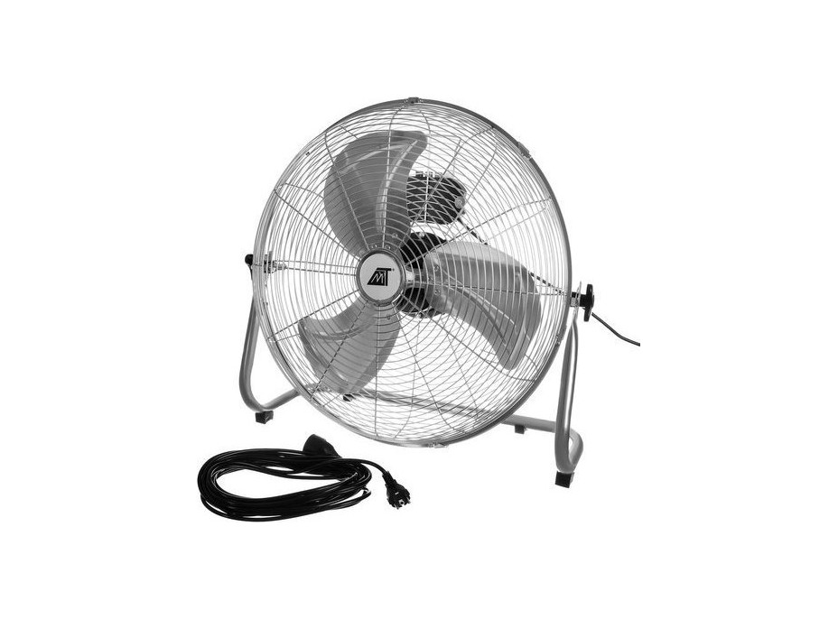 Podlahový ventilátor 55 cm - stříbrný