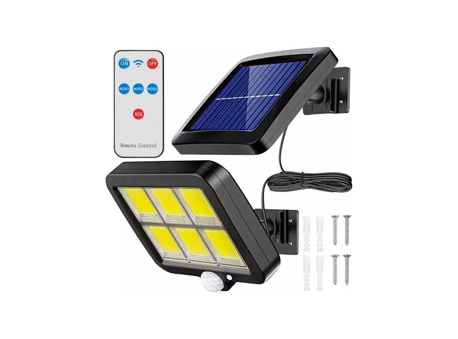Solární nástěnné svítidlo 120 LED COB