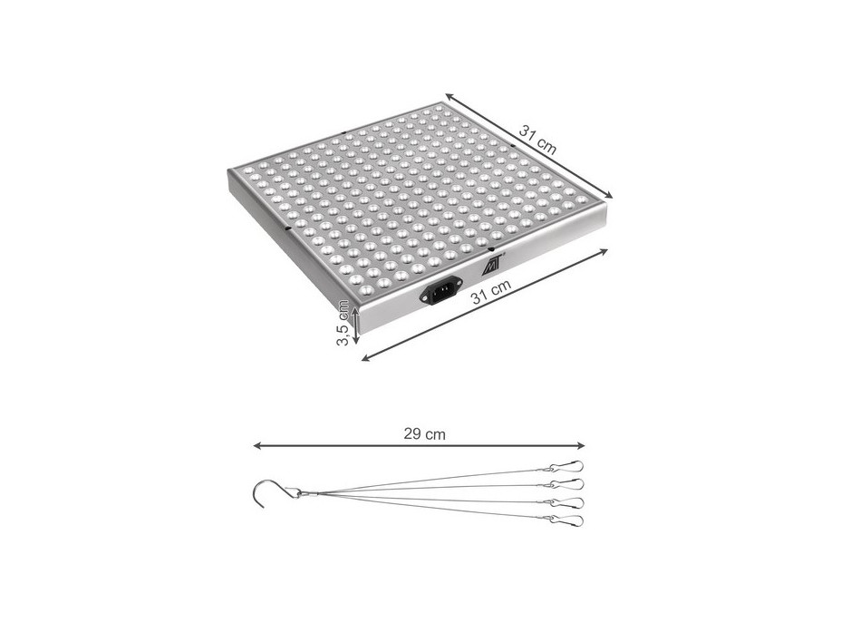 Lampa/panel 225 LED pro růst rostlin