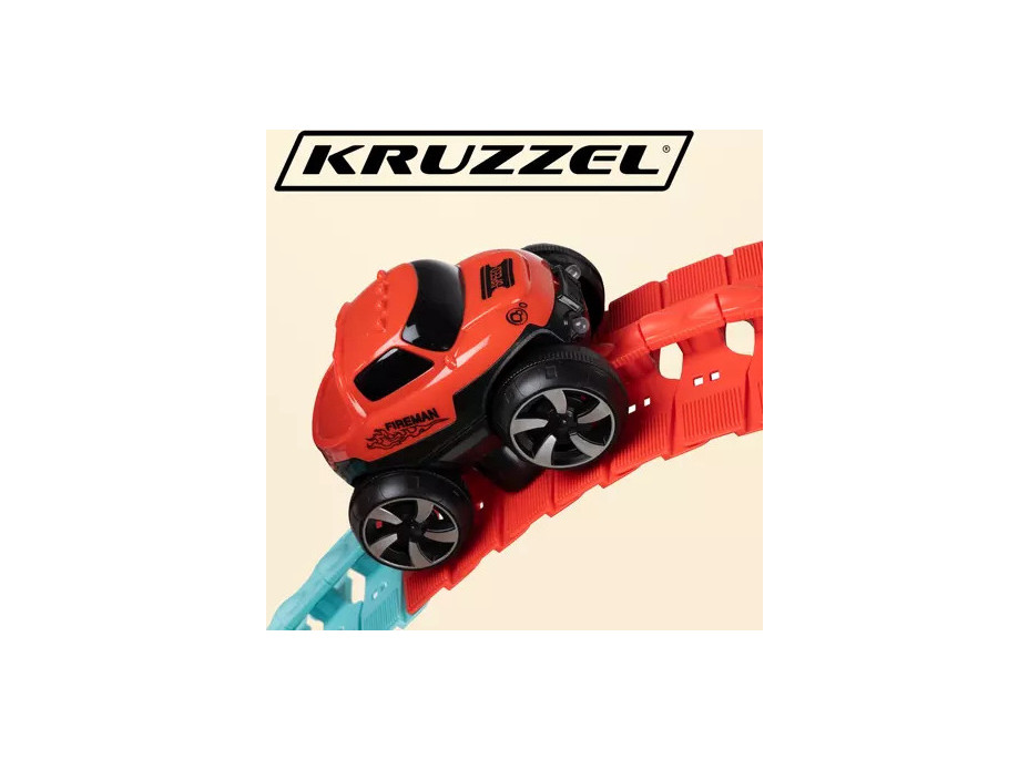 Flexibilní závodní autodráha - 194 prvků + auto