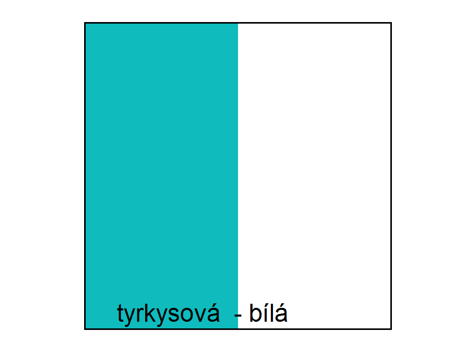 Barevné provedení - tyrkysová / zelená