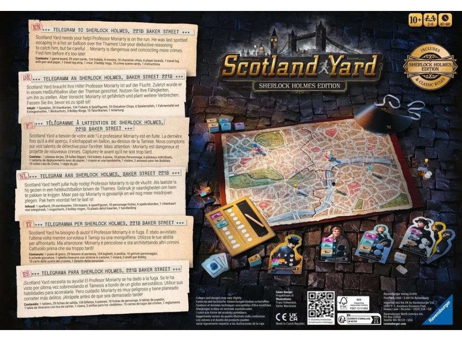 RAVENSBURGER Hra Scotland Yard Sherlock Holmes