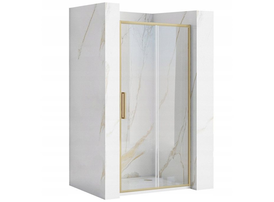 Sprchové dveře MAXMAX Rea RAPID slide 150 cm - zlaté