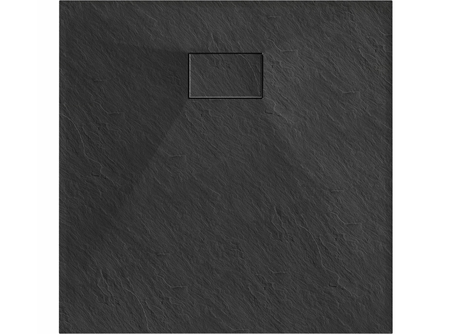 Sprchová SMC vanička MEXEN HUGO 80x80 cm - černá, 42708080