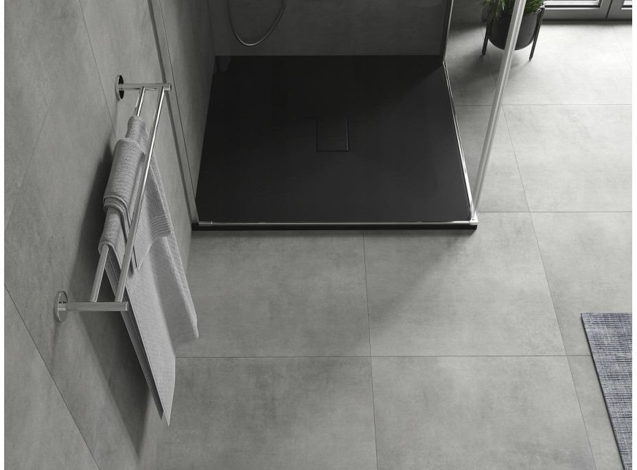 Sprchová SMC vanička MEXEN HUGO 100x100 cm - černá, 42701010