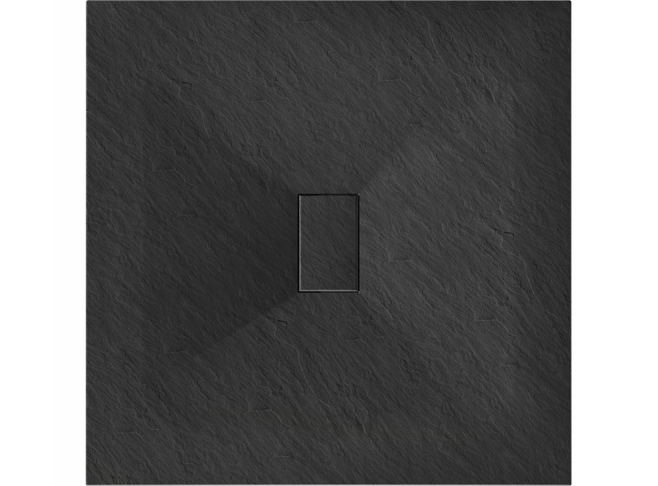 Sprchová SMC vanička MEXEN HUGO 100x100 cm - černá, 42701010