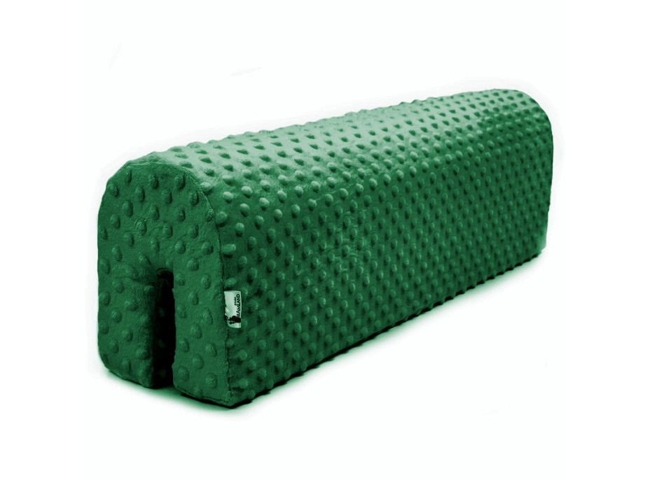 Chránič na dětskou postel MINKY 100 cm - tmavě zelený