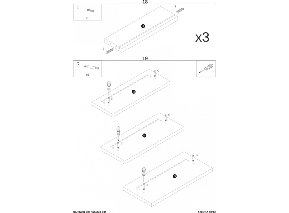Psací stůl GATE se šuplíky - antracitový/dub wotan
