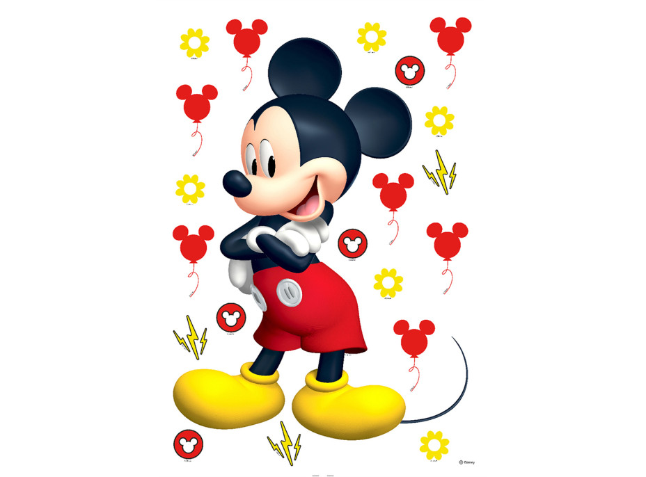 Dětská samolepka na zeď - DISNEY - Mickey Mouse - 42,5x65 cm