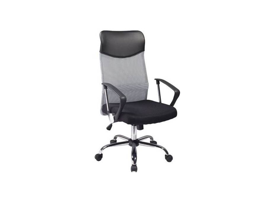Kancelářská židle BREEZE - látka - šedá/černá