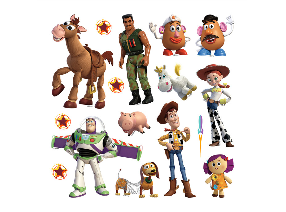 Dětská samolepka na zeď - DISNEY - Příběh hraček - Woody - 30x30 cm